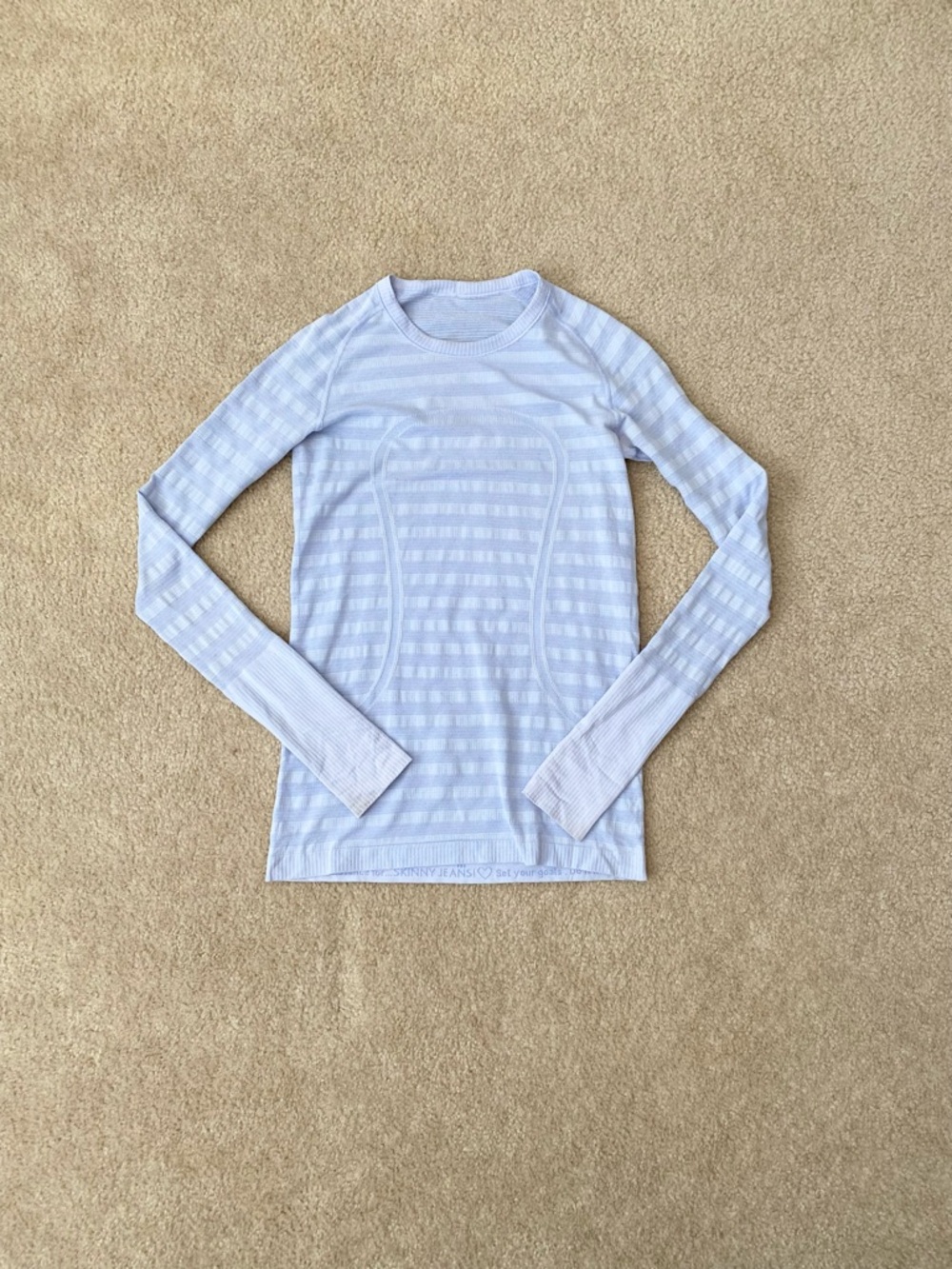 Lululemon Swiftly Tech Striped Long Sleeve Size 8